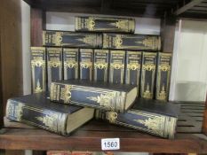 15 leather bound volumes of Dickens,
