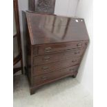 A mahogany bureau