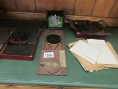 A interesting collection of magic lantern slides and glass negatives