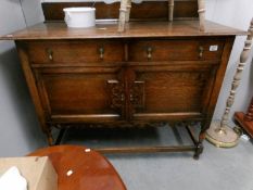 A small oak sideboard