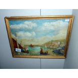 An oil on board by S Foale, possibly Brixham,