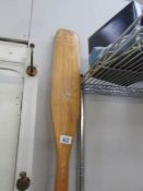 A pair of wooden oars