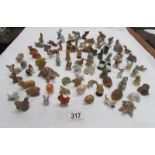 A large collection of Wade whimsies and other animals