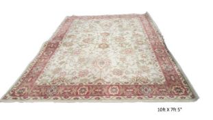 A large patterned carpet,