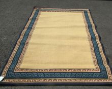A large beige ground carpet,