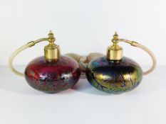 2 Royal Brierley art glass scent bottles