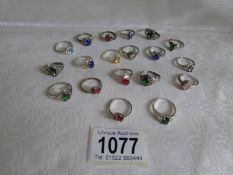 19 silver rings