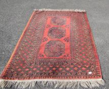 An Afghan Nakzat rug, 100% wool,