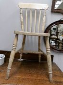 A painted kitchen chair