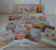 25 postcards by Margaret Tarrant including 'The Springtime of Life', 'Pixie Time', 'Nursery Rhymes',