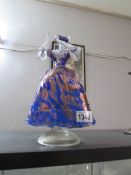 A Murano glass 18th century style lady,