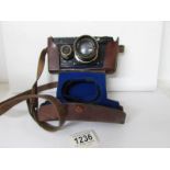 A German made Contax 1 camera (possibly IC) serial number V32259 (1933-34) with rare Carl Zeiss