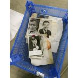 43 autographed photographs (some with letters) including crossroads, Derek Nimmo, Clive Dunn,