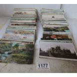 Approximately 200 loose postcards