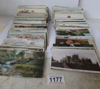 Approximately 200 loose postcards