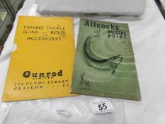 A 1947 Allcock's Anglers guide and Gunrod catalogue for fishing tackle, guns,