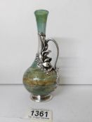 An unusual fine glass and silver ewer (possibly from Israel)