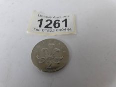 A very unusual nickel 2p coin