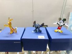 3 Disney themed boxed Swarovski crystal figured being Tigger,