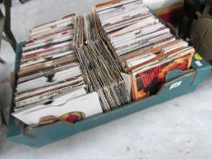 A box of 45 rpm records