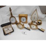 6 Swiza clocks including, book, key,