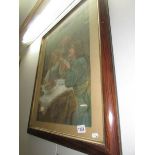 A framed and glazed Pear's print,