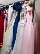 Approximately 20 children's party/bridesmaid dresses in various colours and sizes