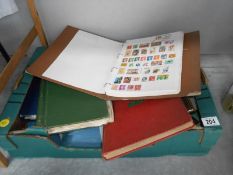 A mixed lot of stamps and stamp albums