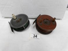 2 vintage fishing reels