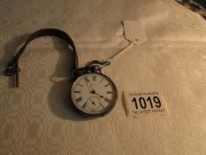 A French silver pocket watch