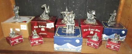 A quantity of boxed Tudor Mint Myth and Magic figures