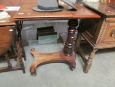 A mahogany invalid table