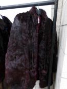 A three quarter coney fur jacket size 16