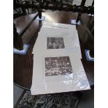 6 Hogarth antique prints