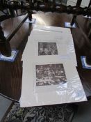 6 Hogarth antique prints