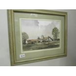 A framed and glazed picture entitled 'Roydon, Essex',