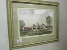 A framed and glazed picture entitled 'Roydon, Essex',