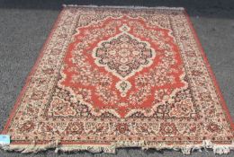 A large wool rug,