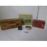 5 old collector's tins
