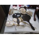 A mixed lot of hand mirrors,