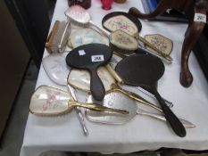 A mixed lot of hand mirrors,