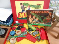 A boxed Meccano set