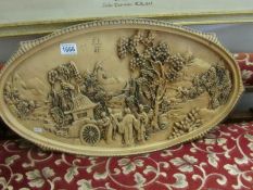 An unusual 'Chinese' resin plaque