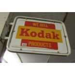 A vintage Kodak double sides wall mounted shop sign