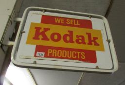 A vintage Kodak double sides wall mounted shop sign