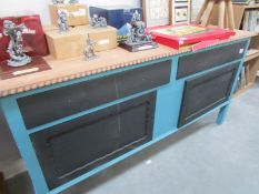 A painted sideboard