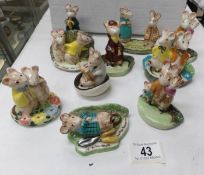 A collection of 10 Beswick Kitty McBride figurines