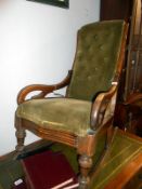 An antique rocking chair