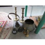 3 brass bells,