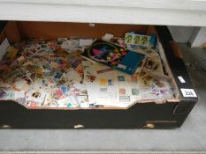 A very large box of world stamps